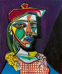 original Pablo Picasso Femme au béret et à la robe quadrillée (Marie-Thérèse Walter), 1937