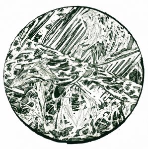 Frank Stella Swan Engraving Circle II ,1983 from the Swan Engravings Series