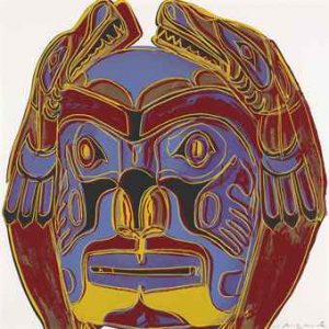 Andy Warhol, Northwest Coast Mask,1986, Screenprint on Lenox Museum Board (F&S.II.380)