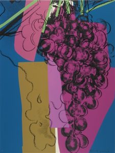 Andy Warhol,Grapes, 1979 Screenprint on Strathmore Bristol paper(F&S.II.192)