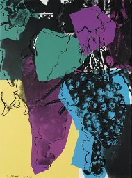 Andy Warhol,Grapes, 1979 Screenprint on Strathmore Bristol paper(F&S.II.193)