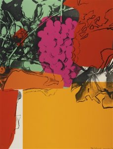 Andy Warhol,Grapes, 1979 Screenprint on Strathmore Bristol paper(F&S.II.190)