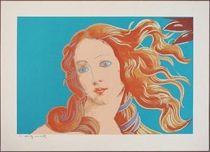 Andy Warhol, Details of Renaissance Paintings (Sandro Botticelli, Birth of Venus, 1482),1984 ,Screenprint on Arches Aquarelle (Cold Pressed) Paper, (F&S.II.319)