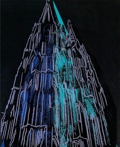 Andy Warhol,Cologne Cathedral, 1985 Screenprint with Diamond Dust on Lenox Museum Board (F&S.II.362)