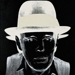 Andy Warhol, Joseph Beuys, 1980, Screenprint on Arches Cover Black paper (F&S.II.245).