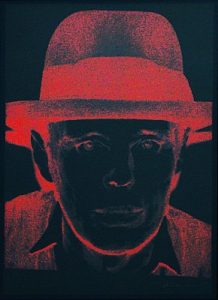 Andy Warhol, Joseph Beuys, 1980, Screenprint on Arches Cover Black paper (F&S.II.247).