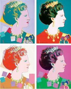 Andy Warhol, Queen Magrethe II of Denmark, Screenprint on Lenox Museum Board, (F. & S.342-345)