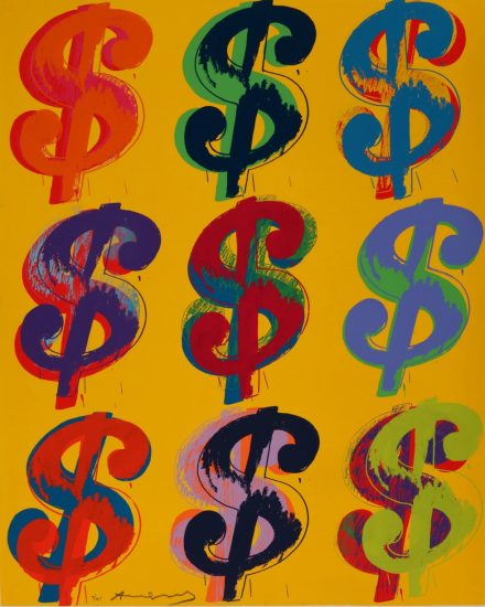 Andy Warhol Screenprint $ (9) 1982 FS II. 286