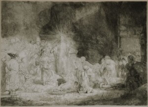 Rembrandt, Christ Healing the Sick (The Hundred Guilder Print), c. 1649