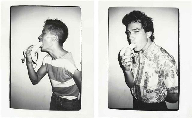 Andy Warhol, Benjamin Liu and Man Eating Bananas 1982[5]