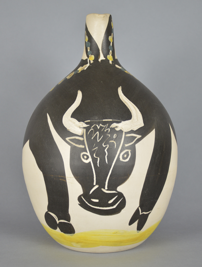 Picasso ceramic vase Bull Taureau
