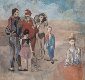 Pablo Picasso and Family of Saltimbanques