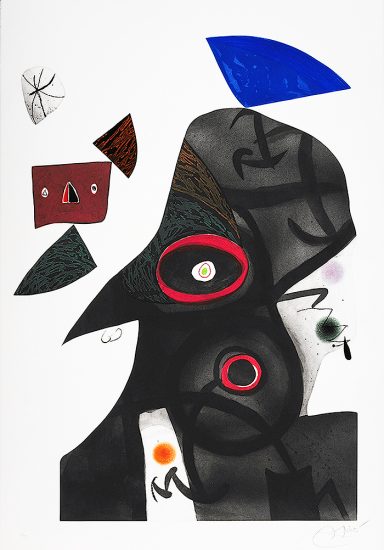 Joan Miró Etching, The Egyptian, 1977