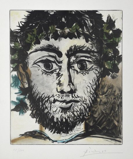 Pablo Picasso Etching, Le Faune (The Faun), 1958