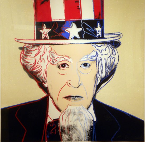 Andy Warhol Screen Print, Uncle Sam, 1981 from Myths, 1981