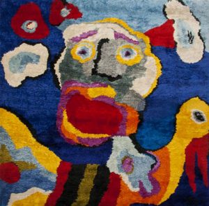 Karel Appel Tapestry, Flying in Blue Sky, c. 1977-1979