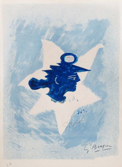 Georges Braque Lithograph, T&amp;ecirc;te grecque (Grecian Head) c. 1950-60