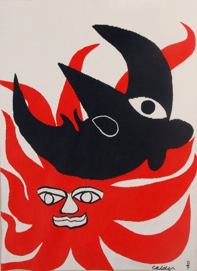 Alexander Calder Tapestry, Face, 1976