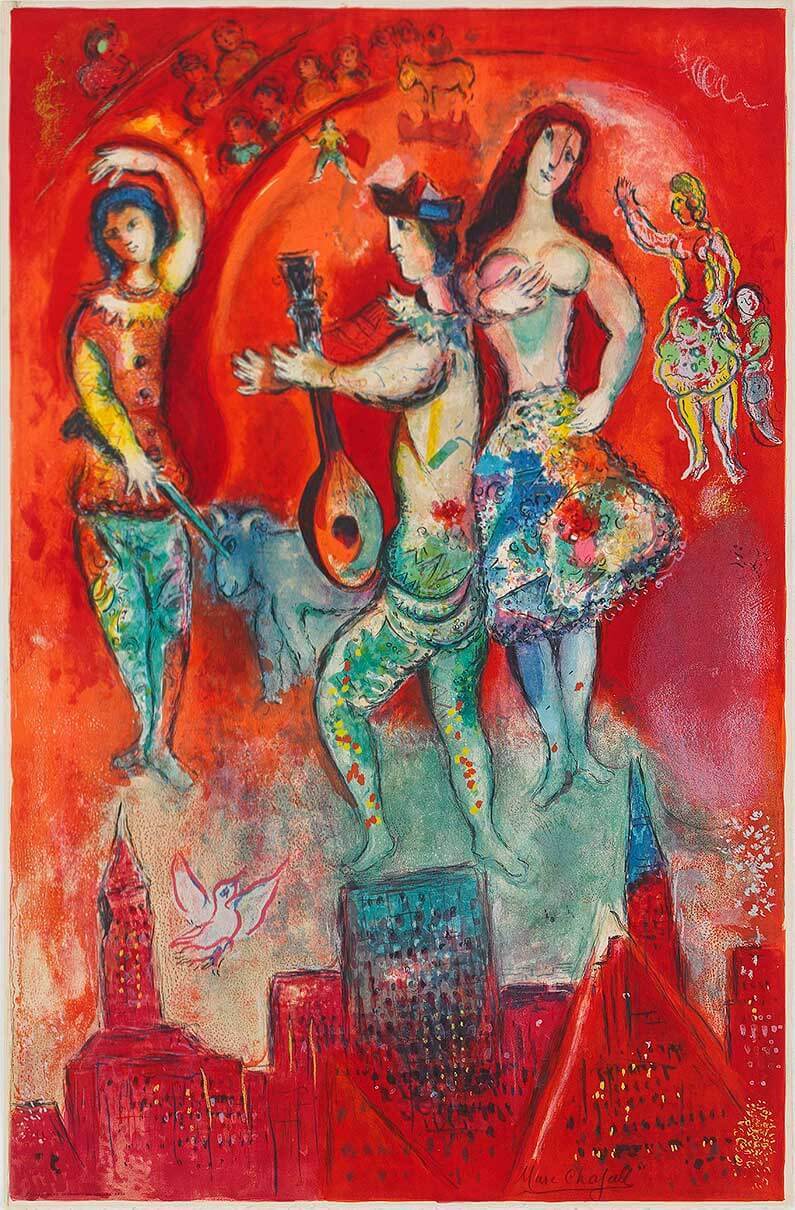 Marc Chagall, Carmen, 1966, Lithograph