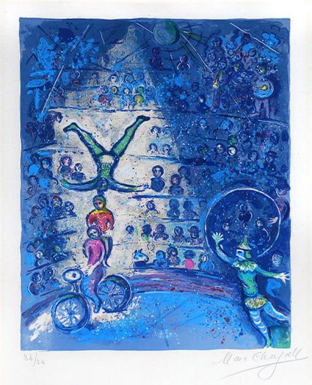 Marc Chagall Lithograph, Lithograph, Le Cirque (The Circus), 1967