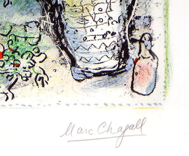 Marc Chagall, Femme à la corbeille de fruits (Woman with Basket of ...