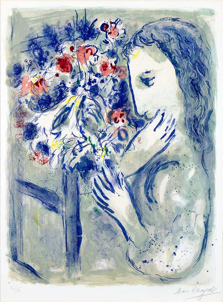 Marc Chagall Femme pres de la fenetre (Woman by a Window), 1964