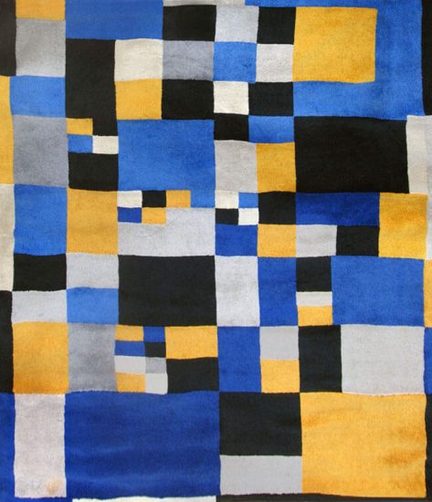 Sonia Delaunay Tapestry, Carr&amp;eacute;s magiques,1980