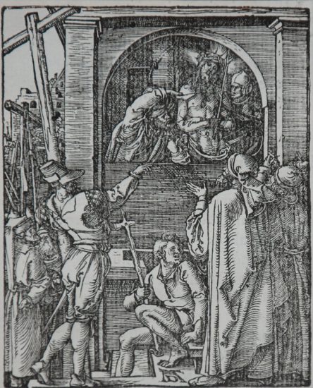 Albrecht Dürer Woodcut, Ecce Homo-Christ Presented to the People (The Small Passion), 1612