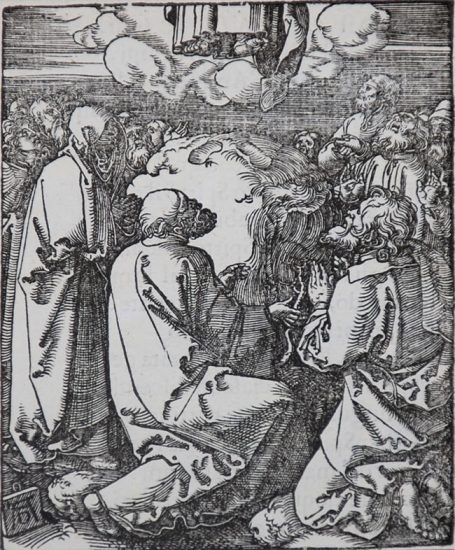 Albrecht Dürer Woodcut, The Ascension (The Small Passion), 1612