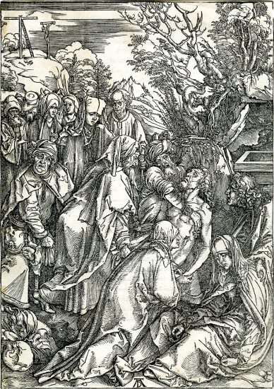 Albrecht Dürer Woodcut, Deposition of Christ (The Large Passion), c. 1496-97
