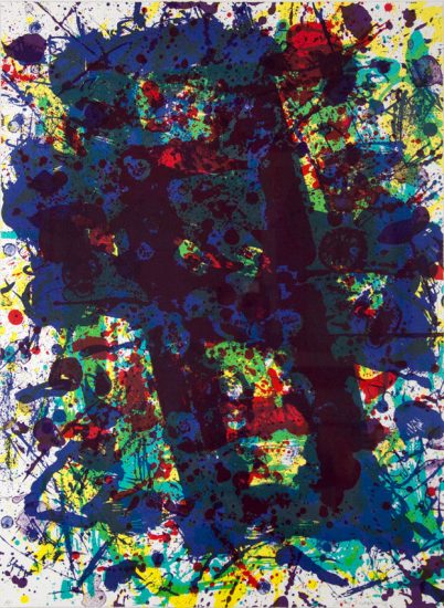 Sam Francis Lithograph, Untitled from the Papierski Portfolio, 1992