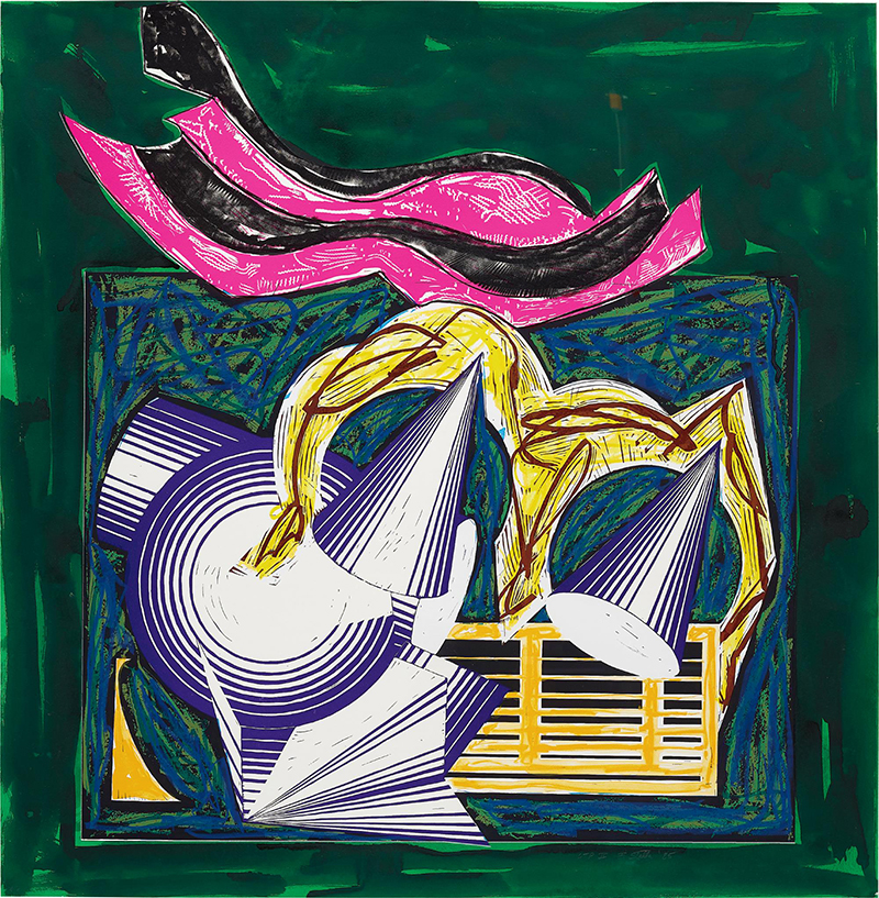 Frank Stella, Had Gadya, One Small Goat Papa Bought for Two Zuzim, pl. 1 from Illustrations after El Lissitzky’s Had Gadya, 1984
