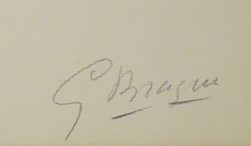 Georges Braque signature, Migration, 1962