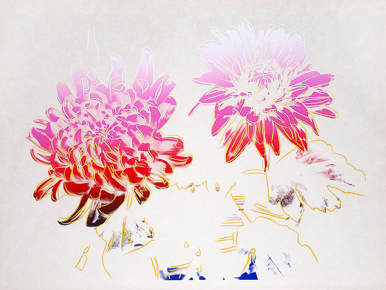 Andy Warhol, Kiku, (Chrysanthemum),1983, Screen Print (S)