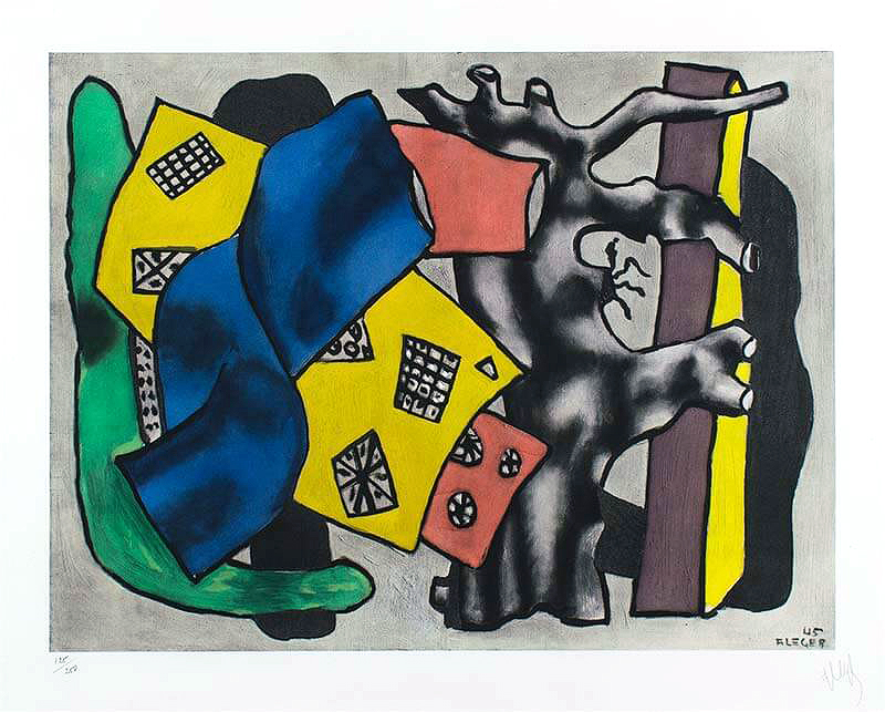 Fernand Léger La Racine Grise (The Gray Root), c. 1953, with signature