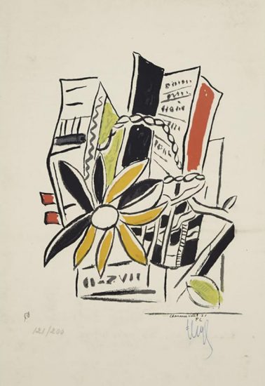 Fernand Léger Serigraph, Chevreuse Août (Chevreuse in August), 1951