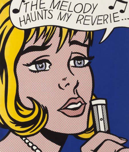 Roy Lichtenstein pop art, Reverie, 1965 (image 1)