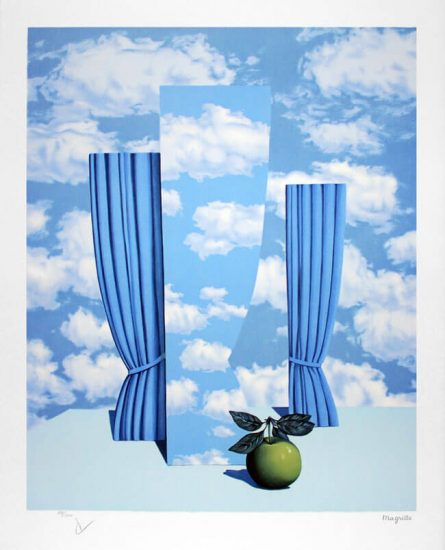 René Magritte Lithograph, Le beau monde (High Society)