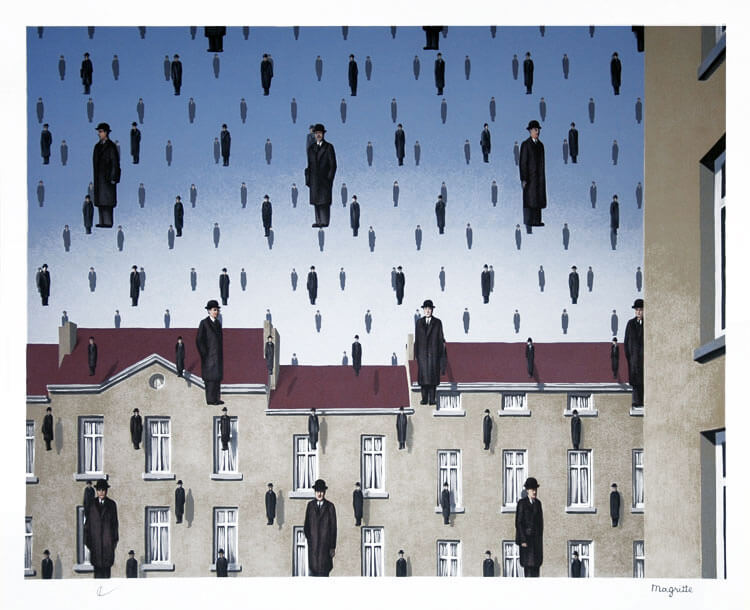 René Magritte Golconde (Golconda)