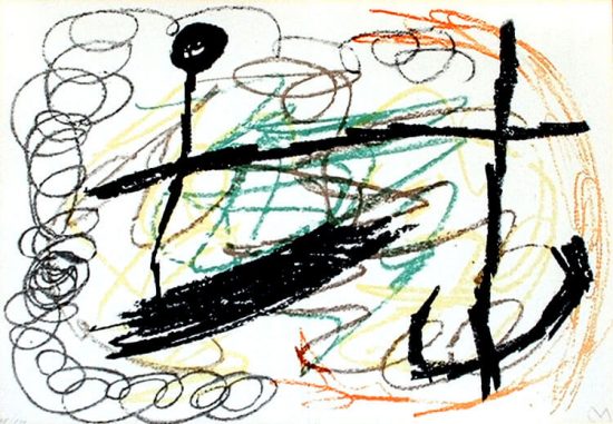 Joan Miró Lithograph, Obra inèdita recent, 1964 Recent XVIII (Recent Unpublished Work XVIII), 1964