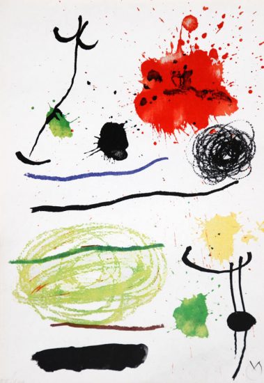 Joan Miró Lithograph, Lithograph II from Miró, Obra Inedita Recent, 1964