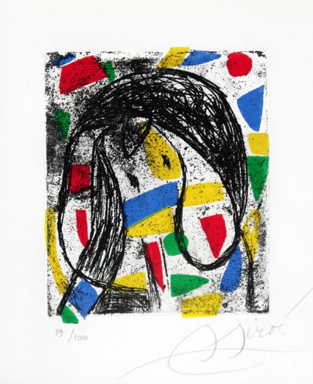 Joan Miró Etching, La Révolte des Caractères, (The Revolt of the Letters), 1982