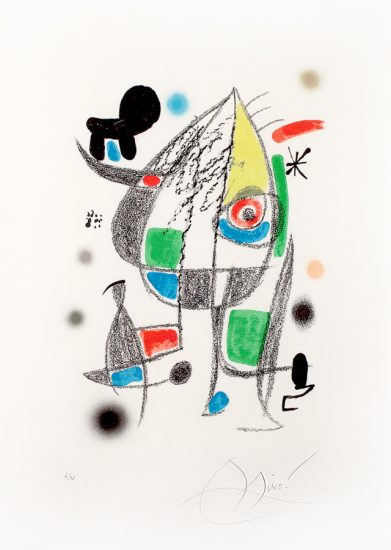 Joan Miró Lithograph, Maravillas con Variaciones Acrósticas en El Jardín de Miró, 1975