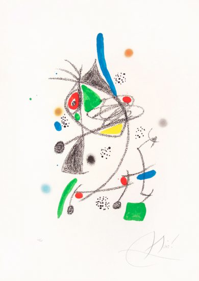 Joan Miró Lithograph, Maravillas con Variaciones Acrósticas en El Jardín de Miró, 1975