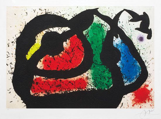 Joan Miró Etching, L'Ogre Enjoue (The Playful Ogre), 1969