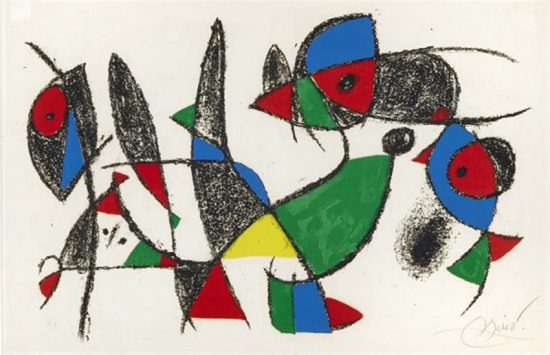 Joan Miró Lithograph, Lithographe II (Lithographs II) Pl. 10, 1975
