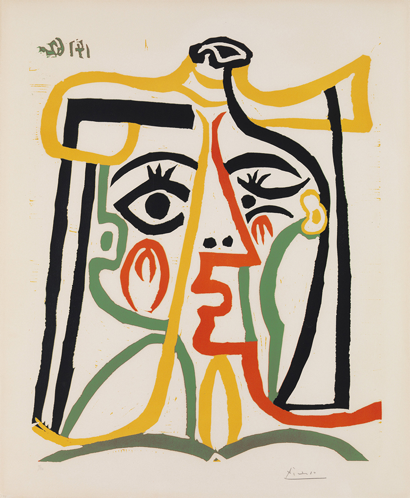 Pablo Picasso, Tête de Femme (Head of a Woman), 1962 (image 1)
