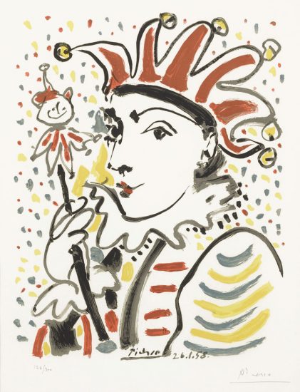 Pablo Picasso Lithograph, Carnaval (Carnival), 1958