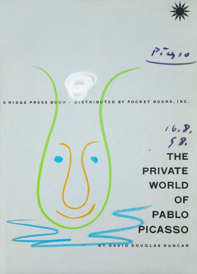 Pablo Picasso Drawing, Tête de Pitre (Clown Head), 1958