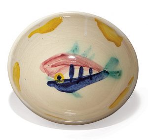 Pablo Picasso Ceramic, “Fish” Service, Bowl E, 1947 A.R. 8